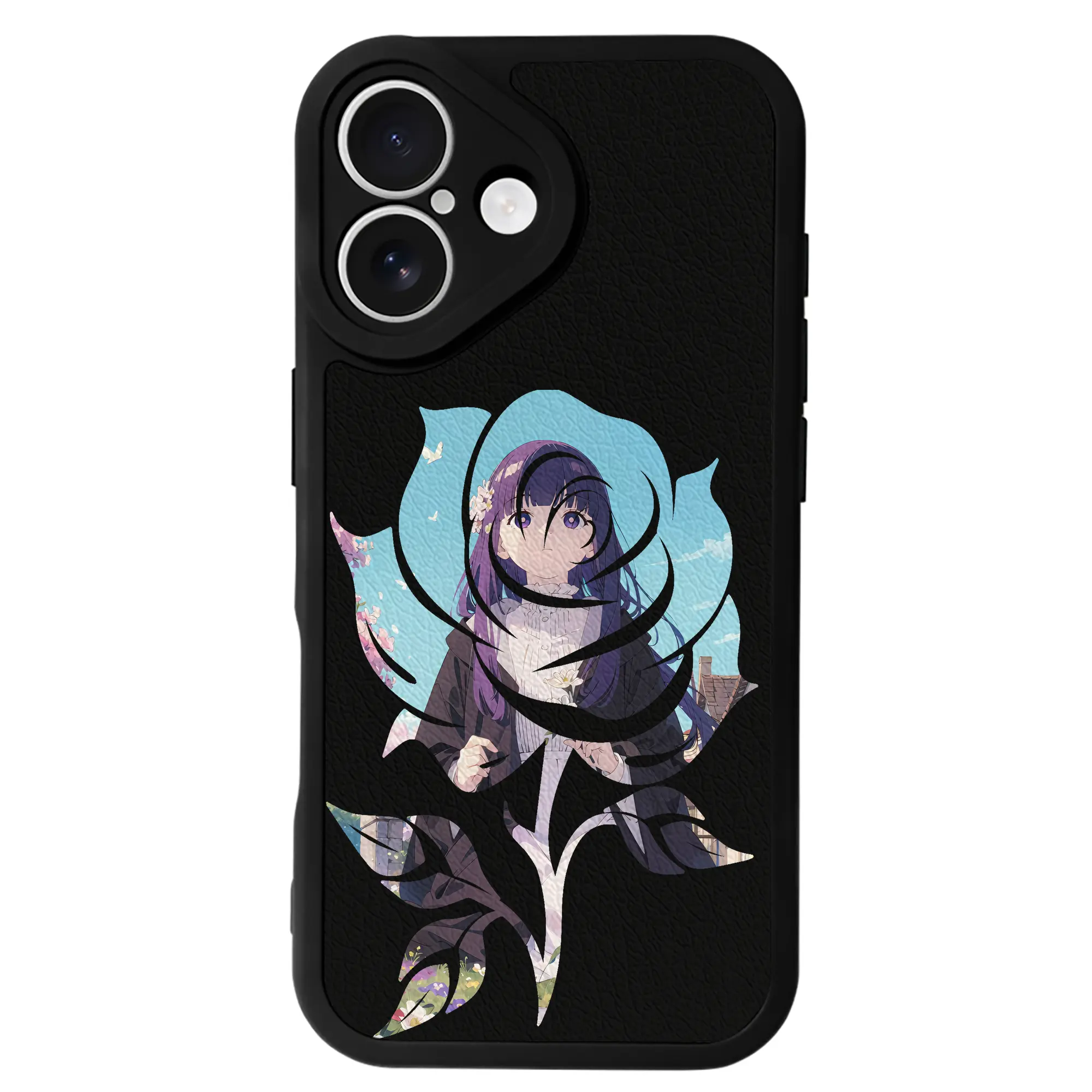 葬送のフリーレン（Frieren） グッズ,フェルン（Fern） - IPhone 16シリーズ対応 ・ シリコンスマホケース ・ レザー調 ・ 高精度フィット ・ 耐衝撃 ・ ワイヤレス充電対応 ・ 精密カット